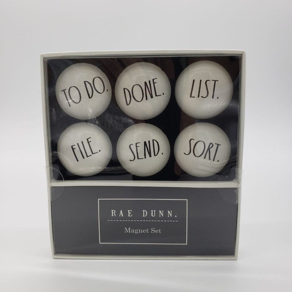 Rae Dunn Magnet Set Numbers To Do List File Send Sort Office Kitchen Decor - Picture 3 of 3